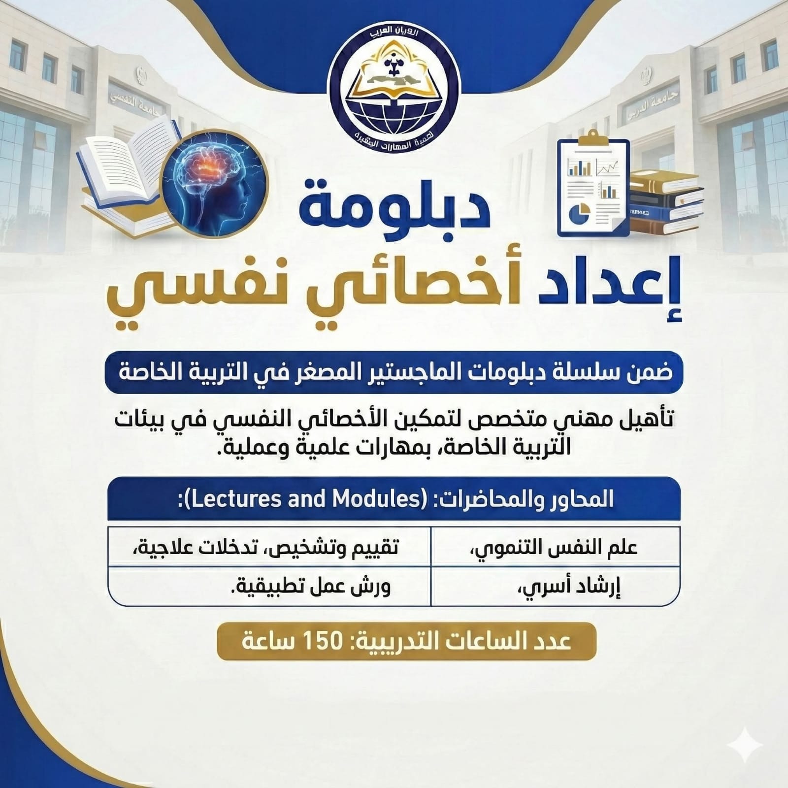 دبلومة اعداد اخصائي نفسي